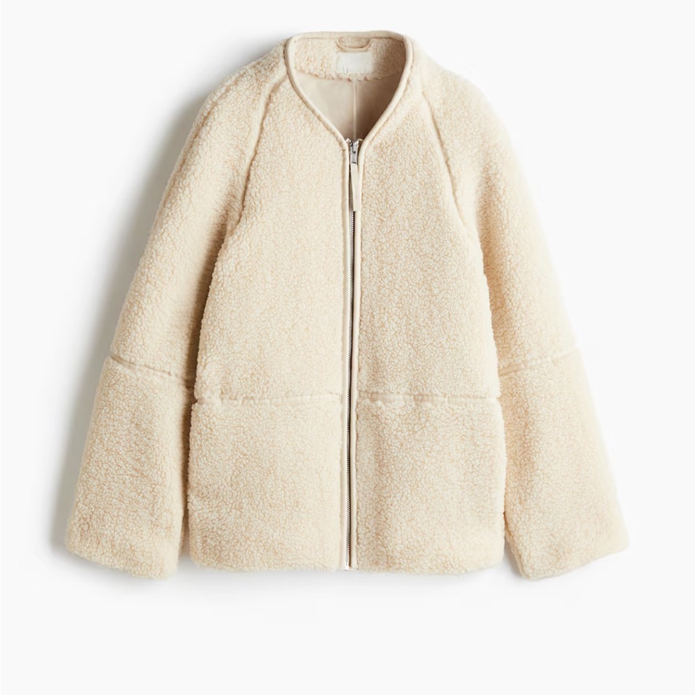 H&M warm faux shearling jacket